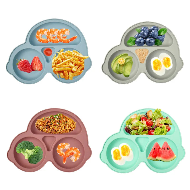 BabyBliz® - Smiley Suction Plate for Mess-Free Meals!
