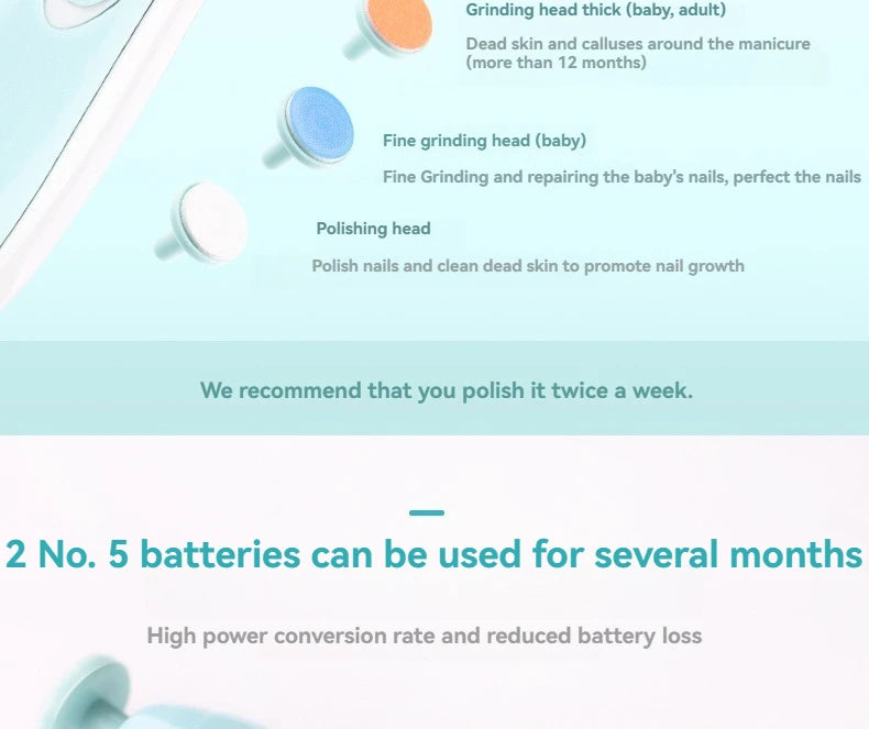 BabyBliz® Electric Safe Baby Nail Trimmer